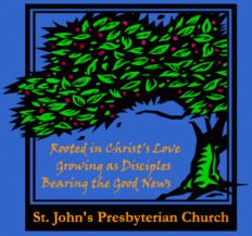 Logo della chiesa prebiteriana di St John a Los Angeles