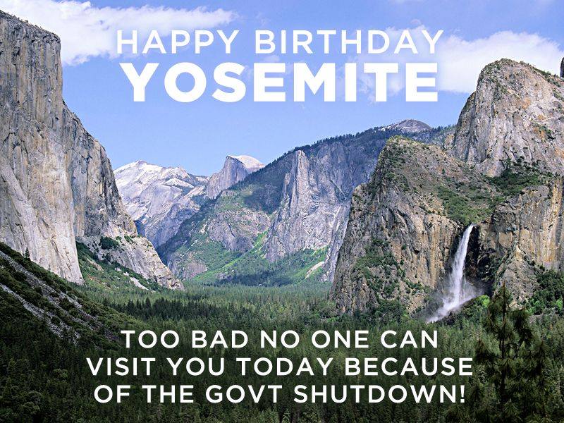 Affinchè Yosemite e gli altri parchi non chiudano!