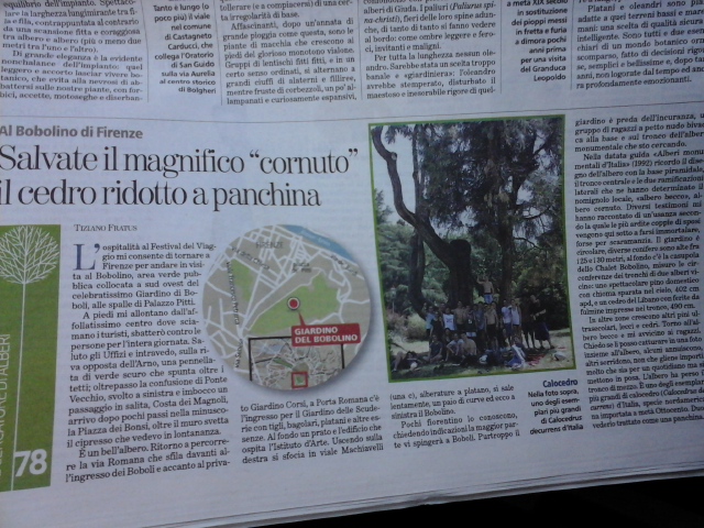 L’albero Becco oggi in rubrica su La Stampa