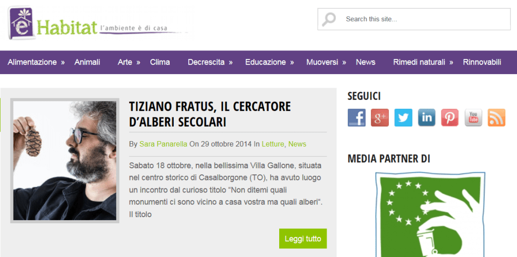 Articolo su «Habitat – L’ambiente è di&nbsp;casa»