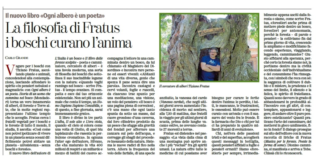 La filosofia di Fratus: i boschi curano&nbsp;l’anima