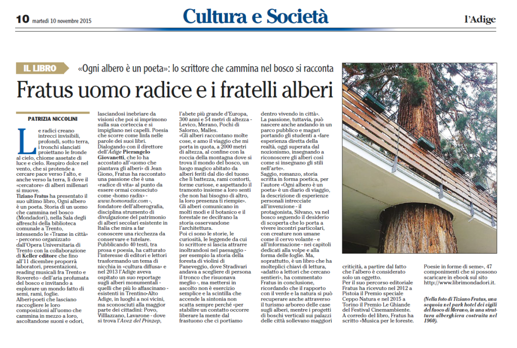 L’articolo uscito ieri su&nbsp;°L’Adige°