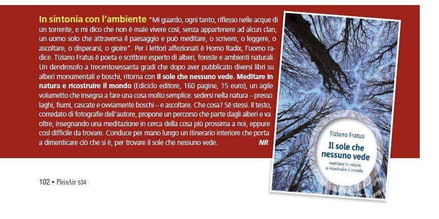 Un estratto su °Zen in the city° e una segnalazione su&nbsp;°PleinAir°