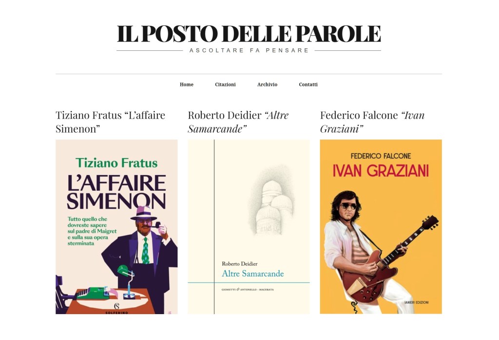 Il posto delle&nbsp;parole