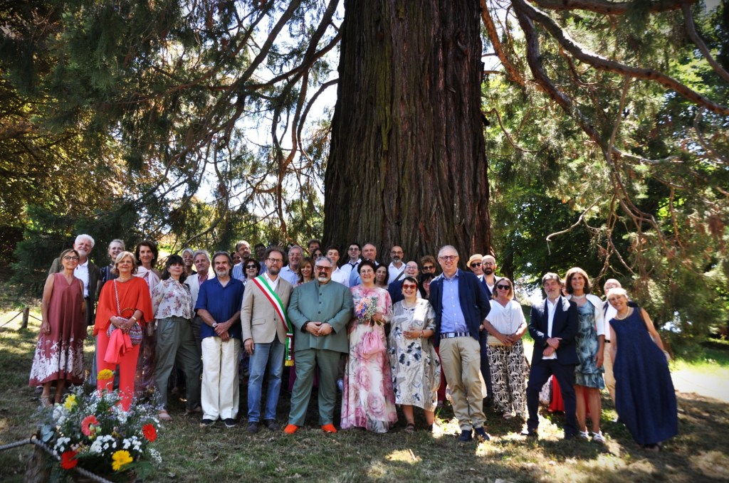 Matrimonio ai piedi di una sequoia secolare